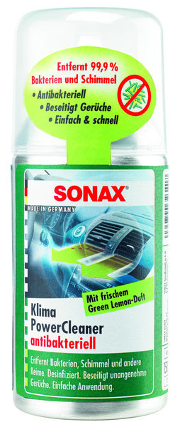 Čistič klimatizace antibakteriální Sonax 100ml s vůní Green Lemon