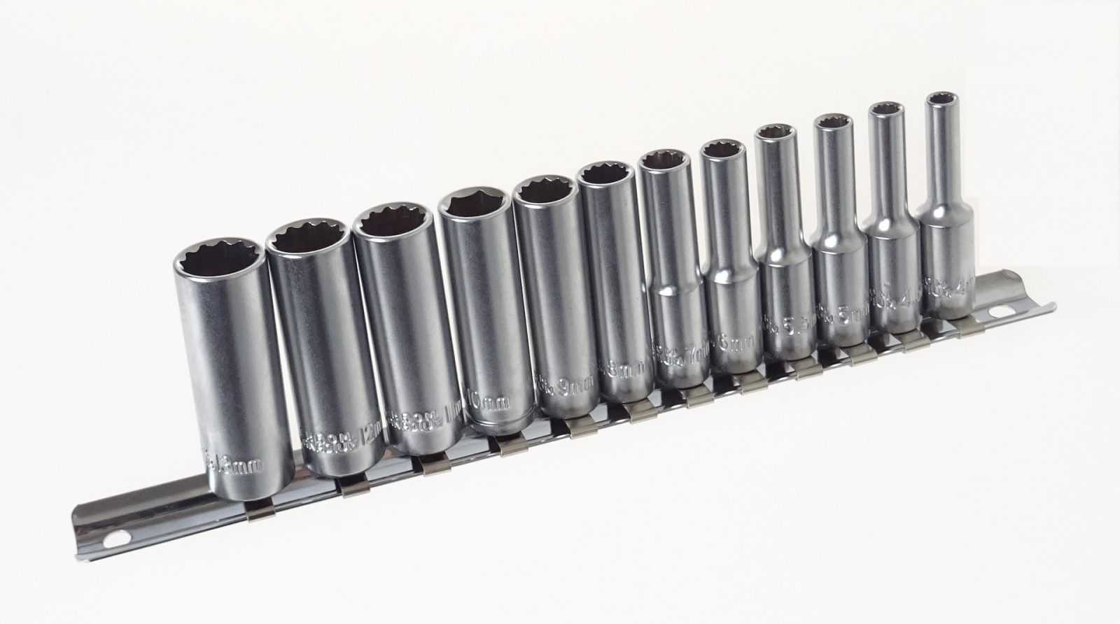 Nástrčné hlavice 1/4" 12hranné prodloužené