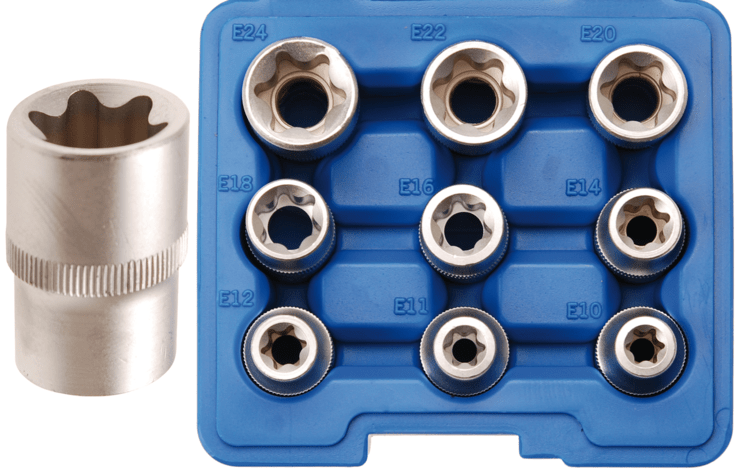 Nástrčné hlavice TORX-E 1/2"