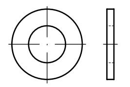 Podložky ploché DIN 125