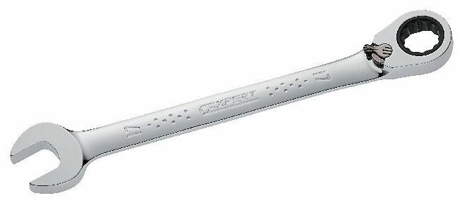 Ráčnový očkoplochý klíč s přepínací páčkou 24mm - TonaExpert E117372T