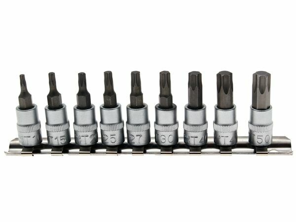 Zástrčné hlavice 1/4" TORX T10-T50