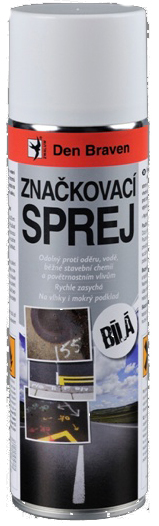 Značkovací sprej bílý 500 ml - Den Braven