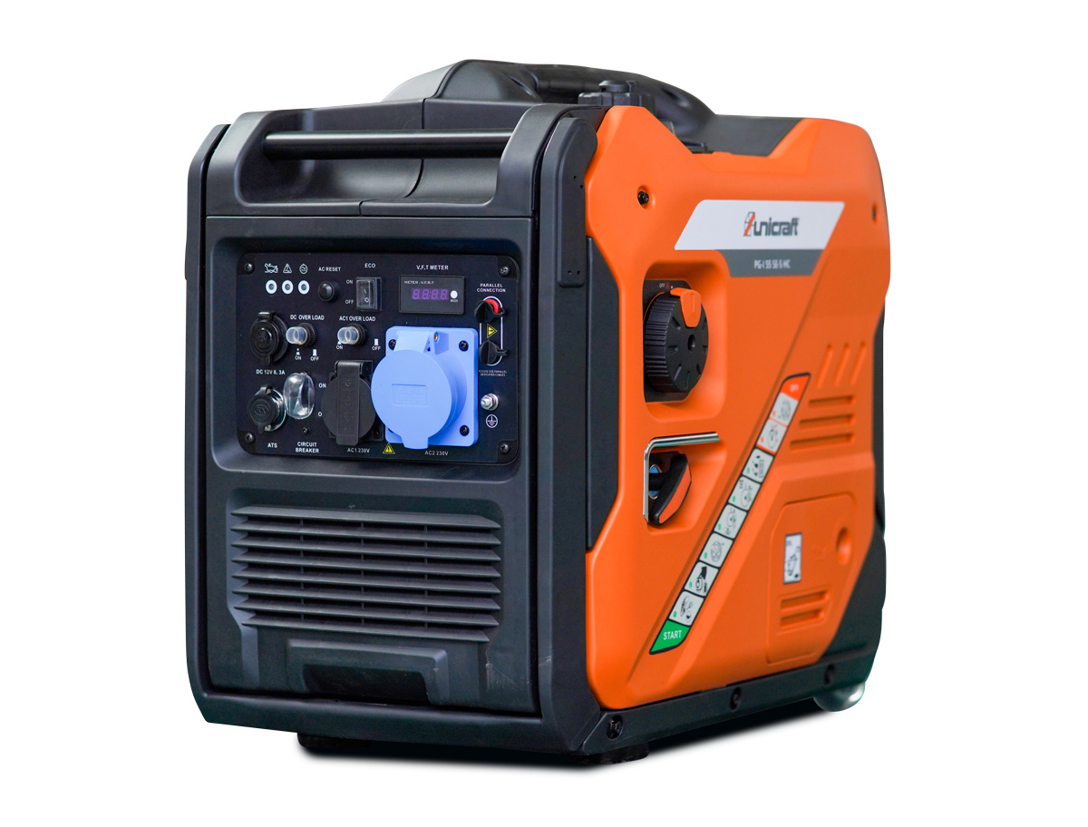 Unicraft® Invertorová benzínová elektrocentrála 5500 W