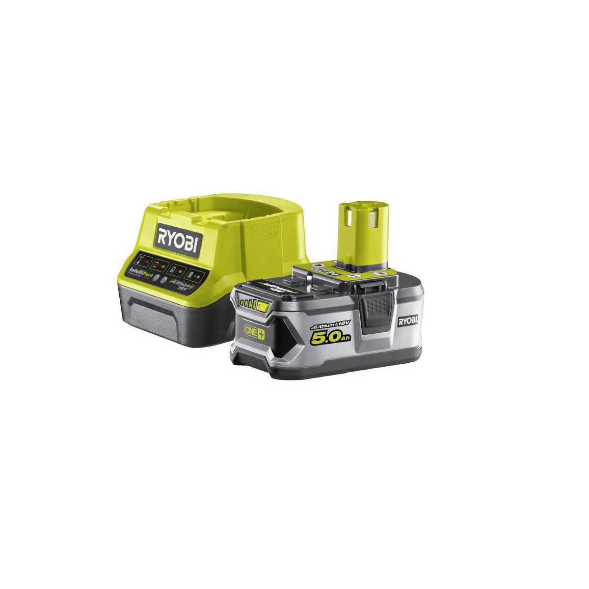 Sada 18 V lithium iontová baterie 5 Ah s nabíječkou RC18120 ONE+ 5133003366