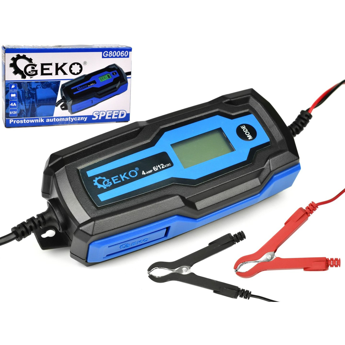 Automatická nabíječka SPEED 6/12V 4A 4-120Ah Geko G80060 G80060