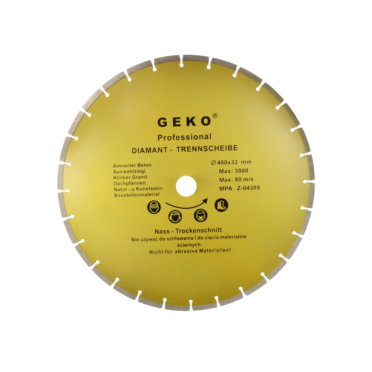Kotouč řezný diamantový segmentový 400x8x32mm PROFI