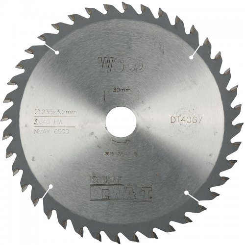 Pilový kotouč 235x30mm 40z ATB 10° DeWALT DT4067 DT4067