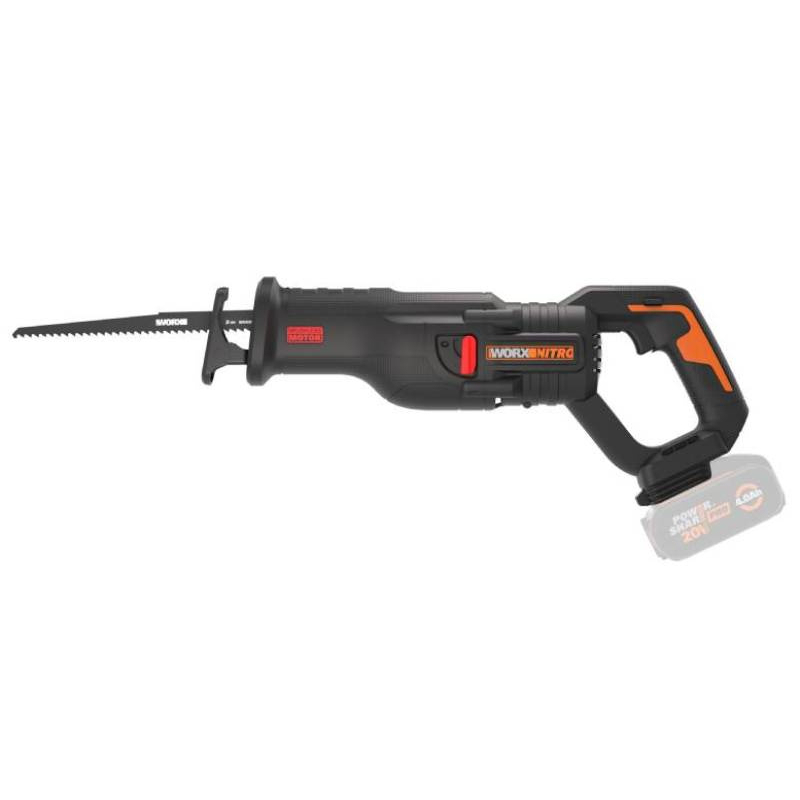 Aku pila ocaska WX516.9 20V NITRO - bez akumulátoru - Powershare 45905169