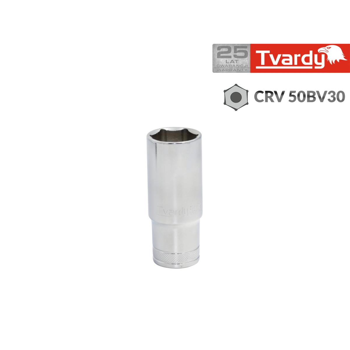 Dlouhá šestihranná hlavice 1/2" 12 mm TVARDY(10/50) T00144-12