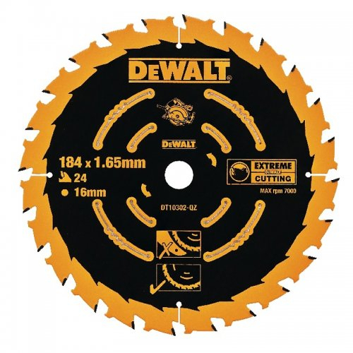 Pilový kotouč 184x16mm 24z ATB +18° DeWALT DT10302 DT10302
