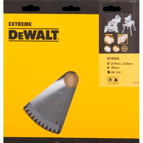Pilový kotouč Series 40 pro kotoučové pily 216x30mm 80z TCG -5° DeWALT DT4286 DT4286