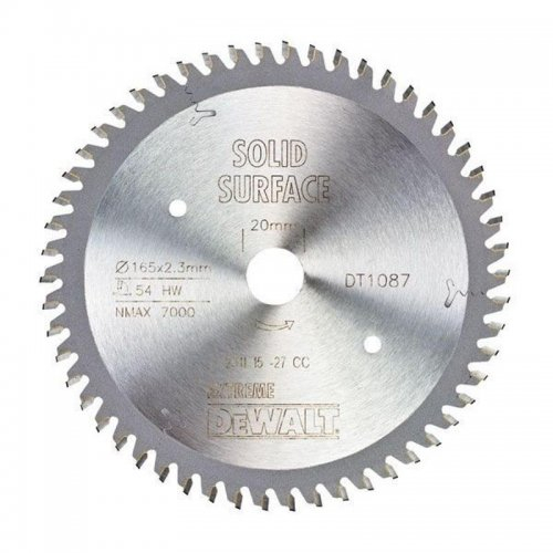 Pilový kotouč pro ponorné pily 165x20mm 54z DeWALT DT1087 DT1087