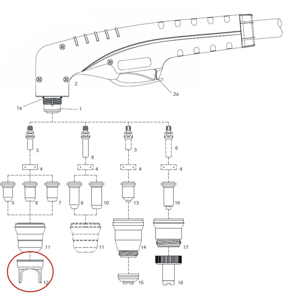 Vedení hubice PANTERMAX CUT 50LED IPT-40/SC60 SCP2540